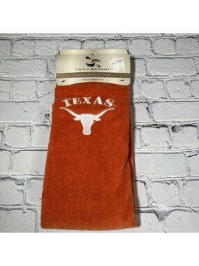 Texas Longhorns NCAA Embroidered Golf Towel 16x26 NEW